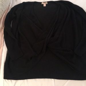 Black Forever 21 twist sweater